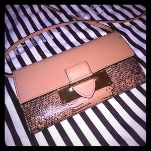 Henri bendel snake skin buckle wallet/crossbody